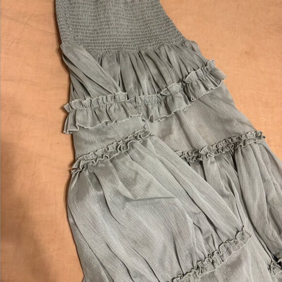 Semi-sheer Tiered Skirt (With Lace Shorts） - Picture 5 of 6